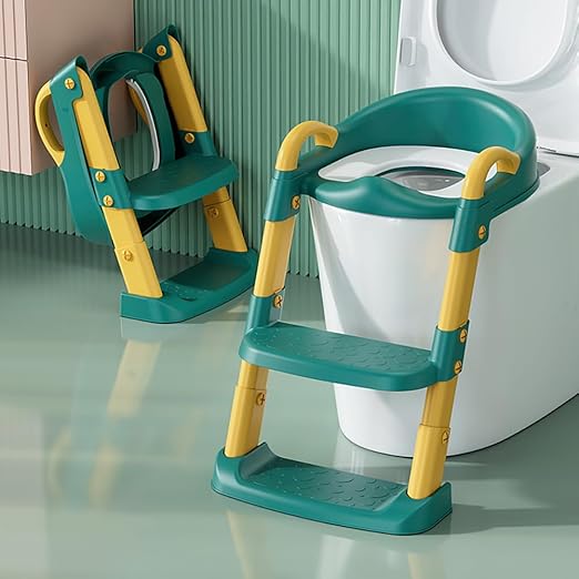 Toilet Seat For Boys Girls, Toddler Toilet Seat With Step Stool Ladder