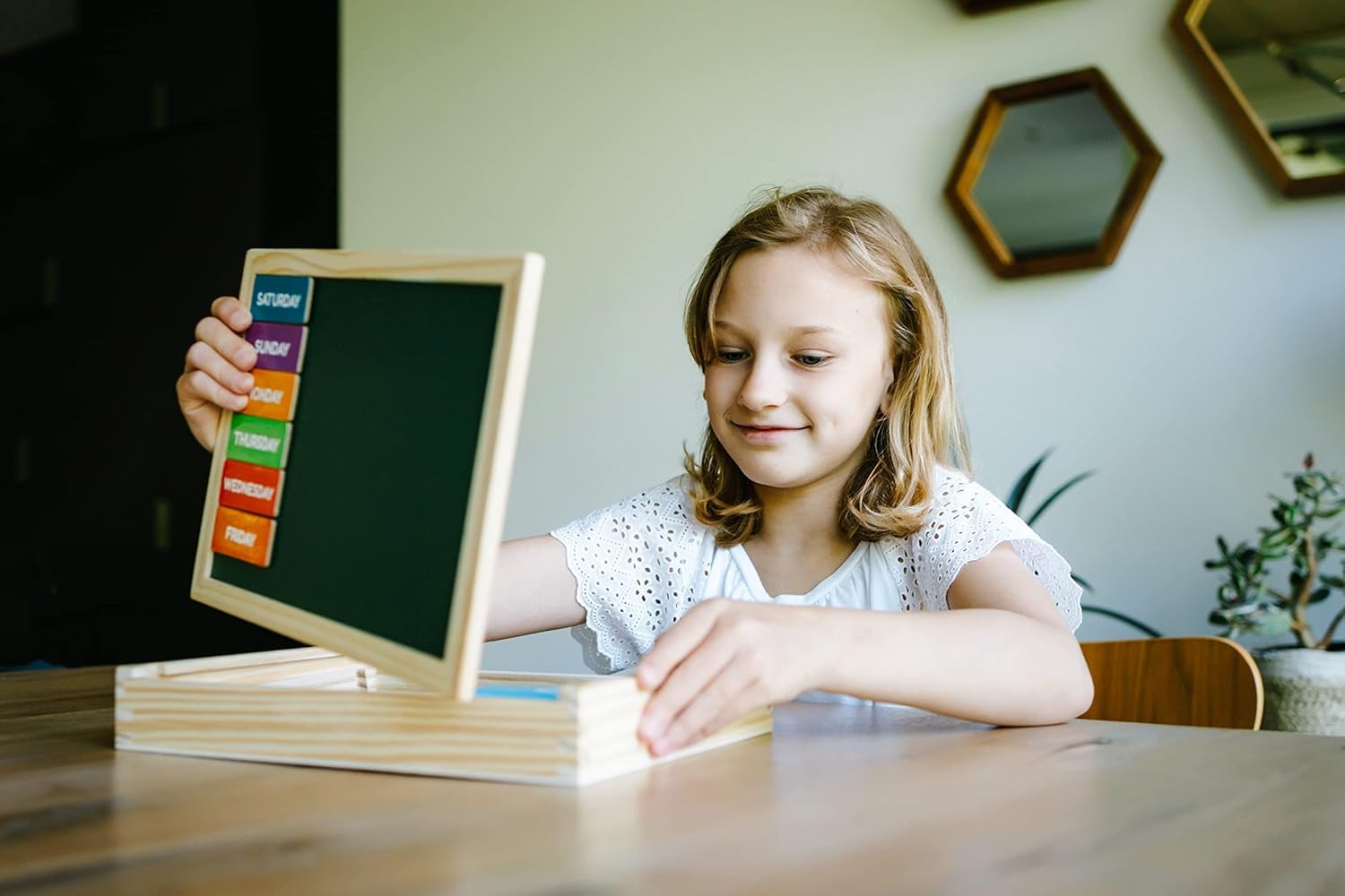 Easel Jr. Magnetic Dry-Erase and Chalk Playing Board - Engaging Art and Craft Board