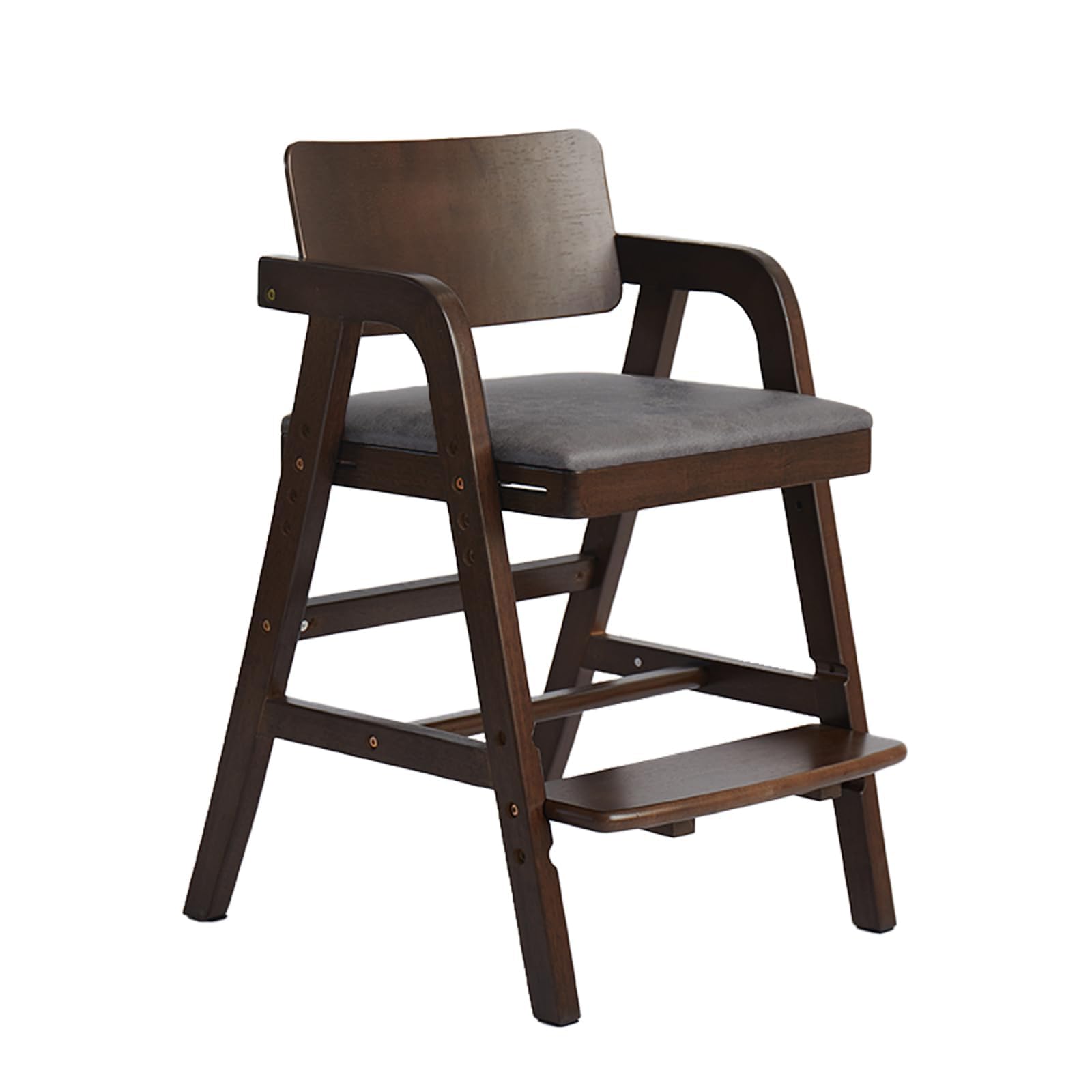 Solid Wood high Chairs for Toddlers,High Chair Grows with Kid for Dining