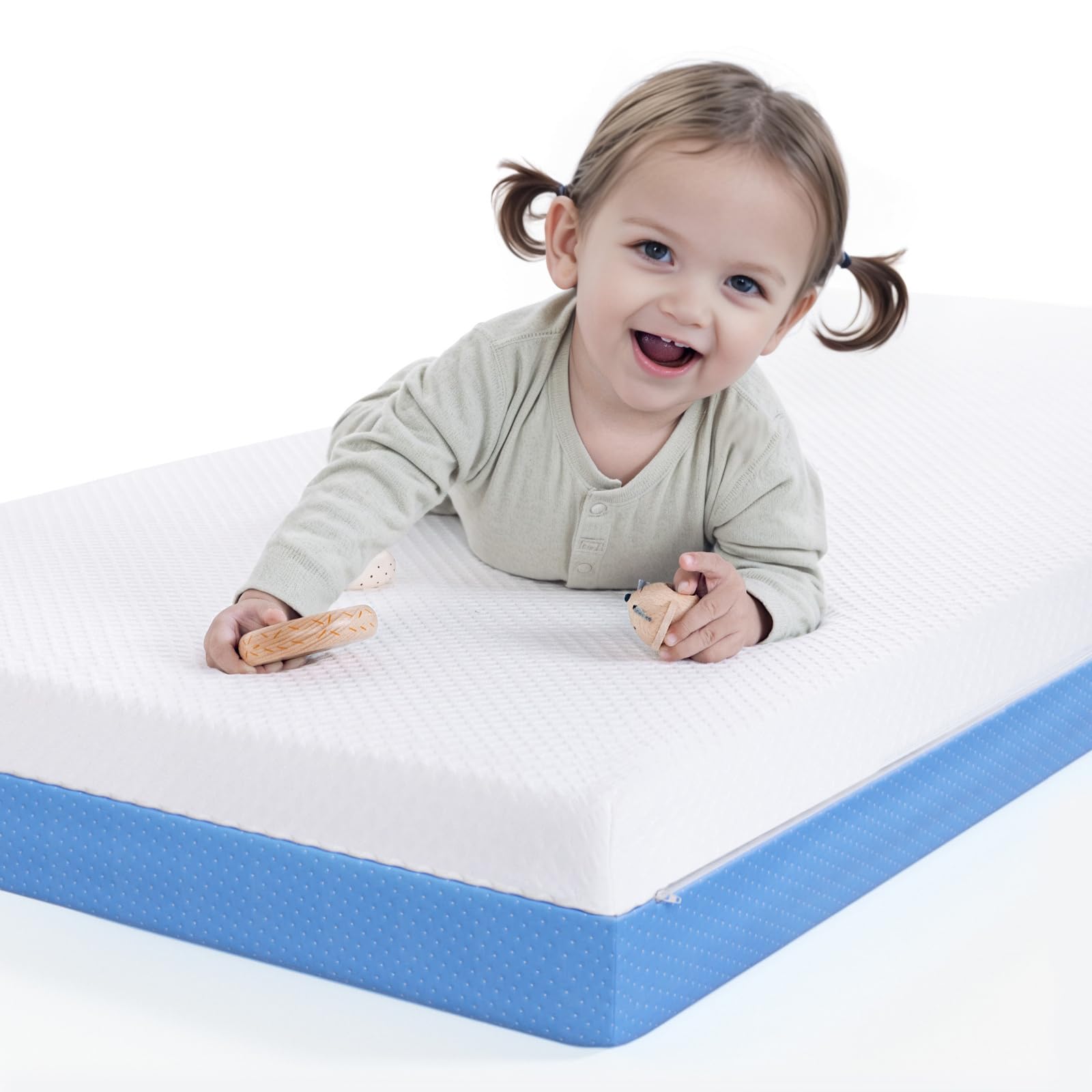 5” Dual-Sided Crib Mattress – Gel Memory Foam Infant & Toddler Mattress