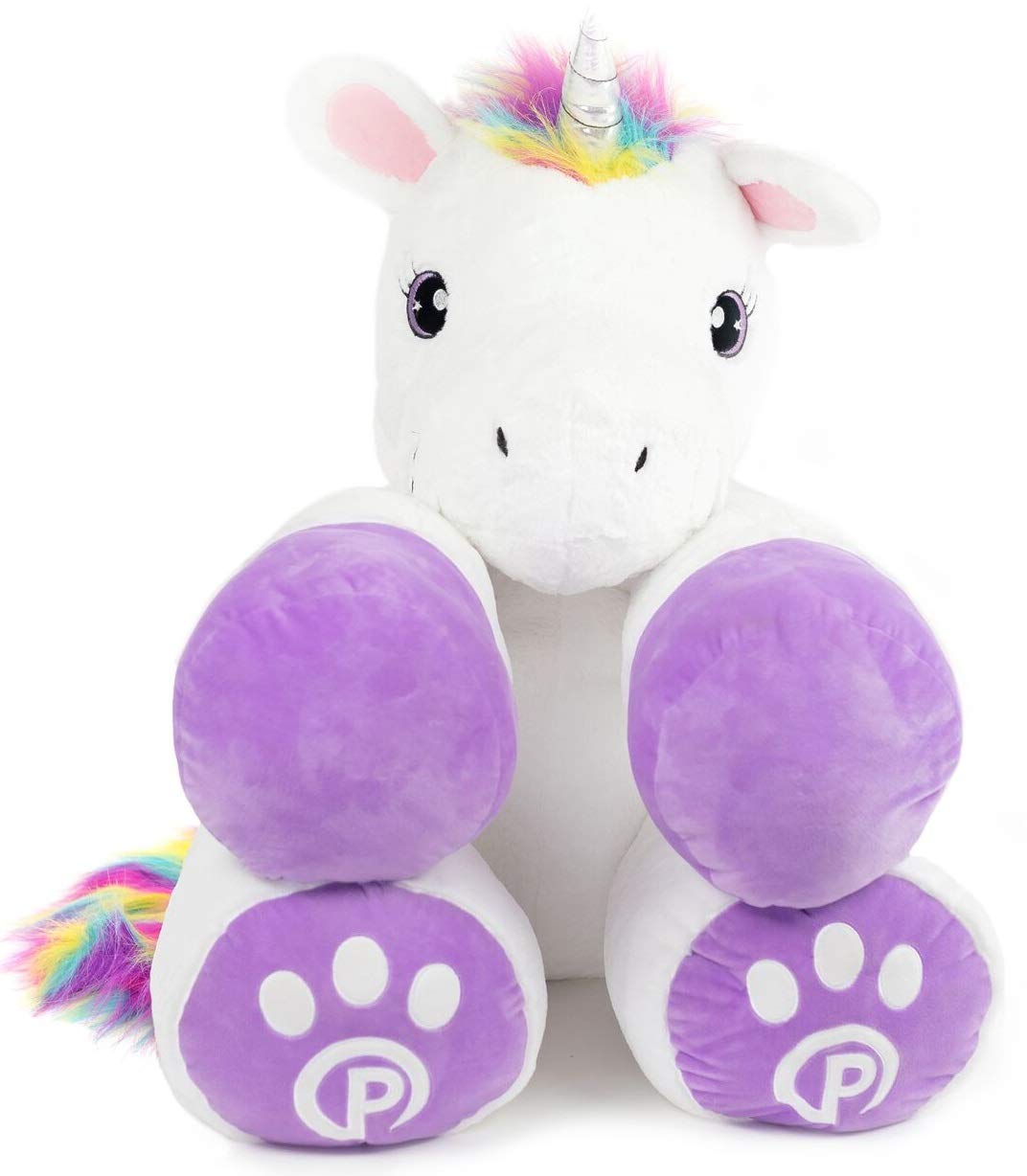 Plushible Poppy The Unicorn Stuffed Animal, 44" Plush Unicorn Toy for Girls & Boys