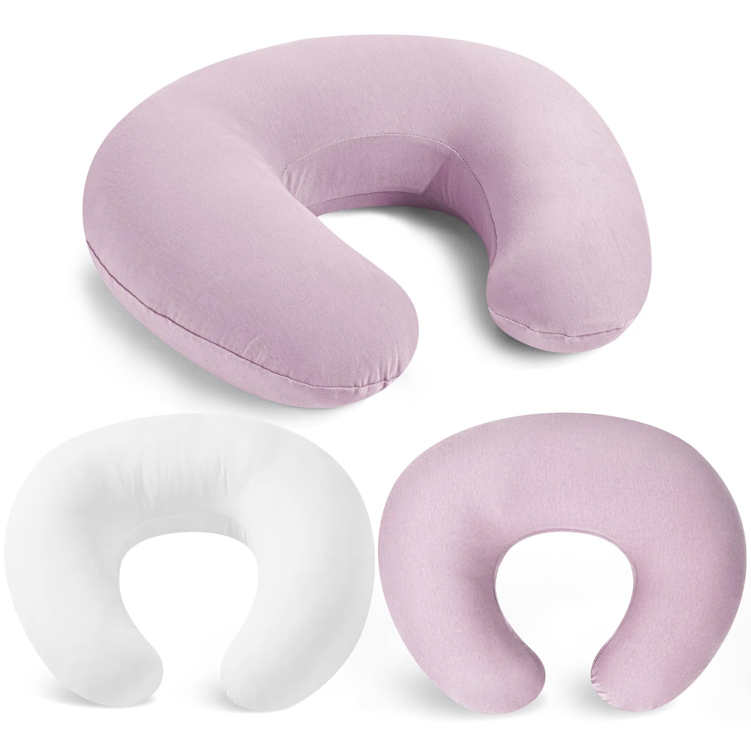 Pillow with 2 Covers, Feeding Pillows for Breastfeeding,