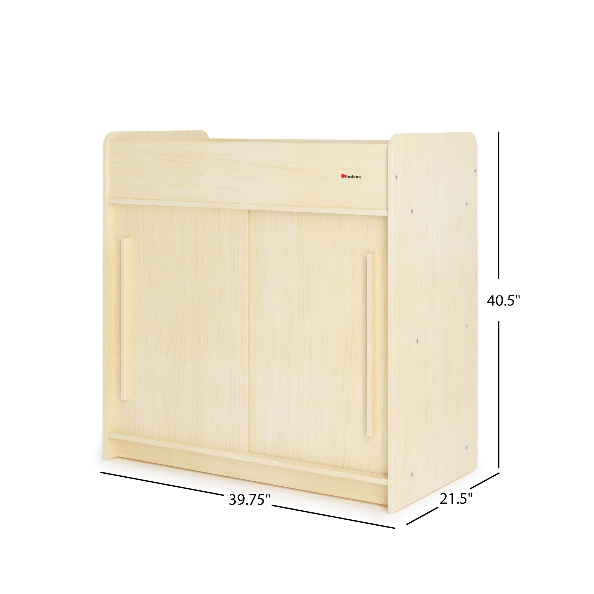 Daycare Changing Table with Storage and Safety Strap