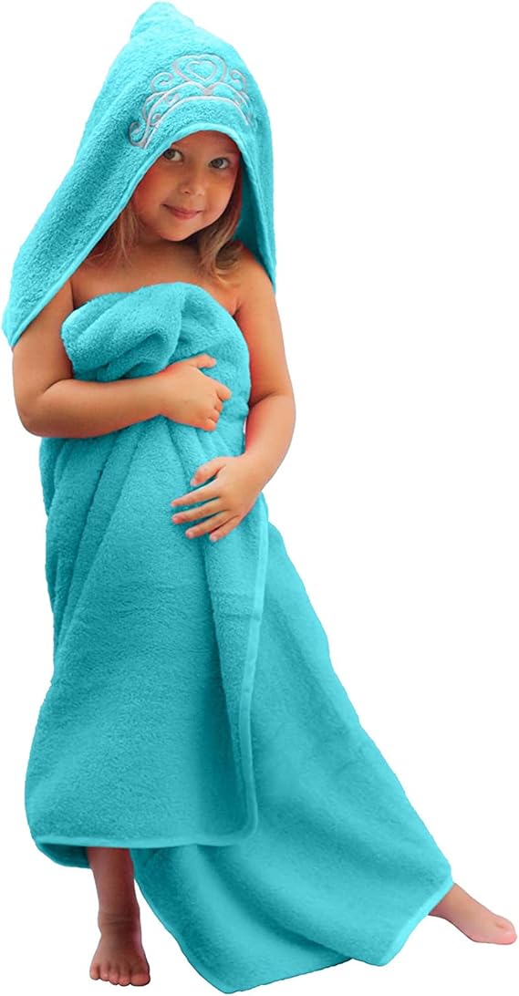 Princess Baby Bath Towel [Pink] Hooded Toddler Towels For Girls Up to 10 Years