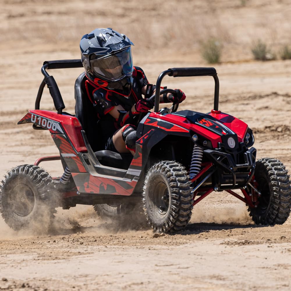 UTV Ride on Car (Large), 48V Shock Absorber Electric Vehicles with Disk Brake