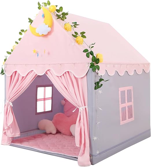 Tent with Mat, Star Lights - Kids Play Tents for Toddlers Kids Tents