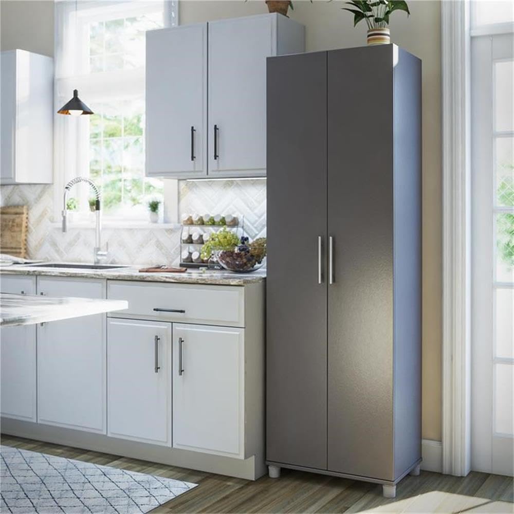 24" Utility Storage Cabinet with 5 Shelves - Graphite Gray