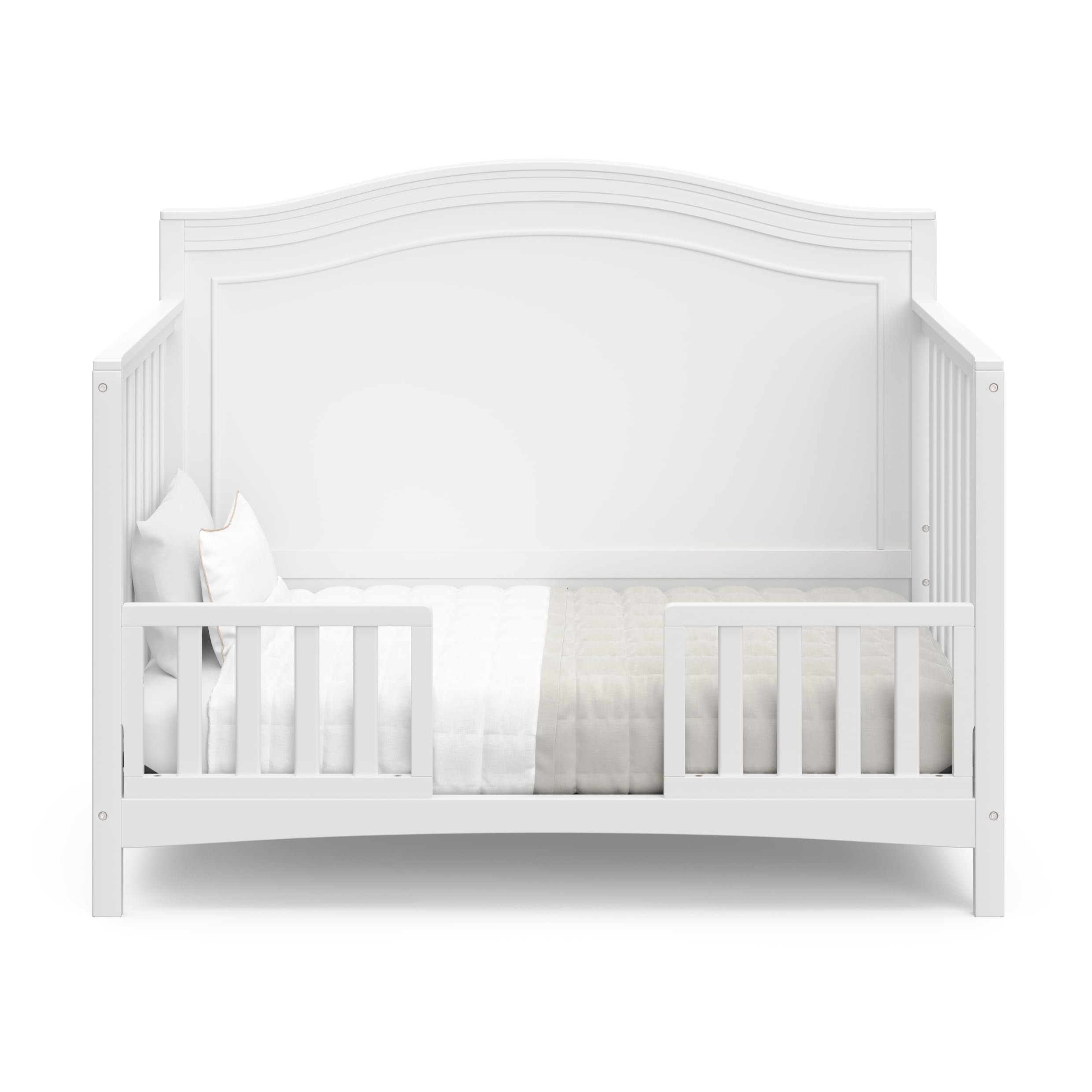 Paris 4-in-1 Convertible Crib (White) – GREENGUARD Gold Certified