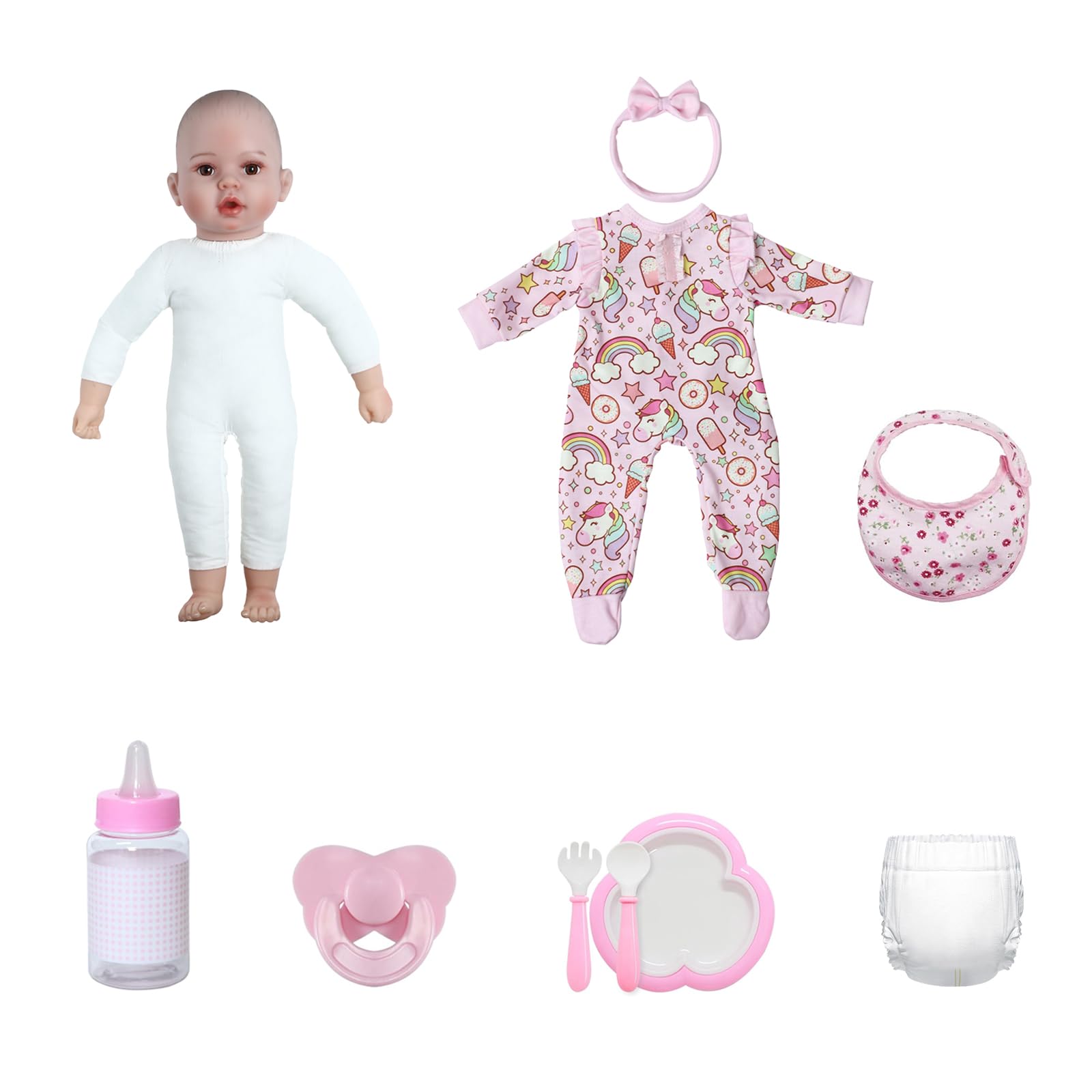 Baby Dolls, 18 inches Large Realistic Cute Soft Body Baby Doll Real Life