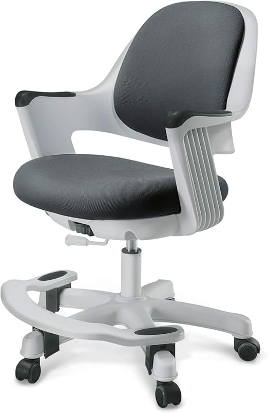 Ergonomic Kids Desk Chair with Footrest, Height Adjustable Seat