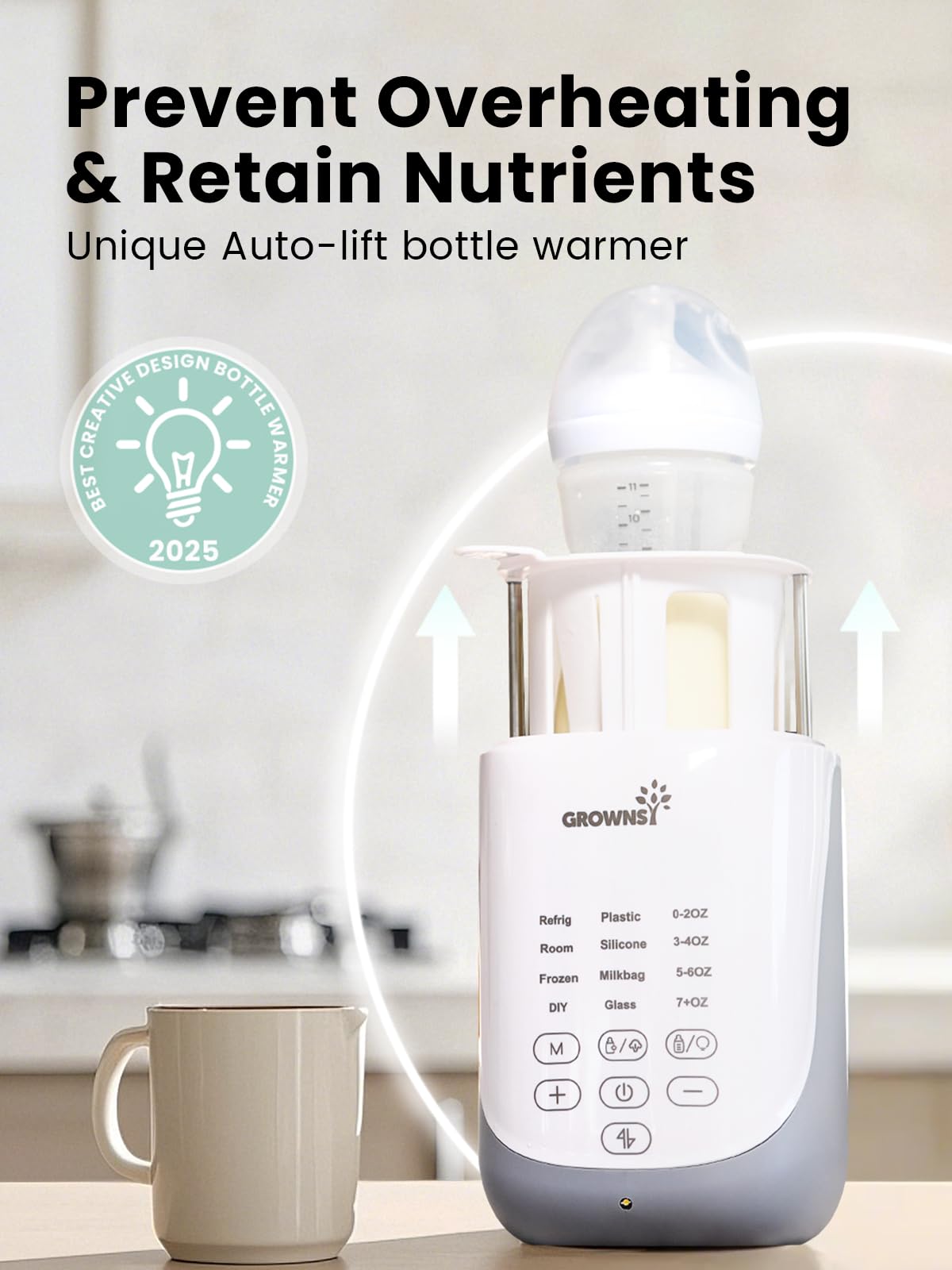 Nutri Bottle Warmer with Innovative Auto-Lift Feature