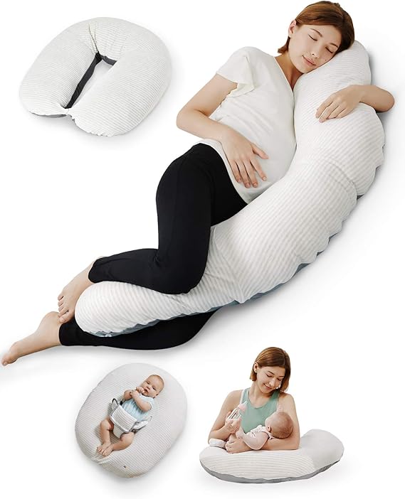 7-in-1 Pregnancy & Nursing Pillow - Pregnancy Pillows for Sleeping
