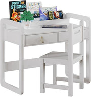 Kids Desk and Chair Set with Storage Drawers