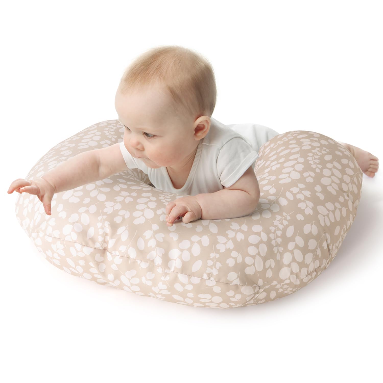 The Peanutshell Nursing Pillow & Cover - Soft Newborn Nursing Baby Girortive