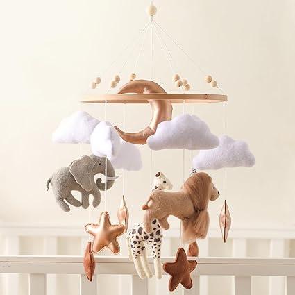 Baby Mobile for Crib, Baby Crib Mobile for Boys Girls, Baby Mobile for Bassinetg