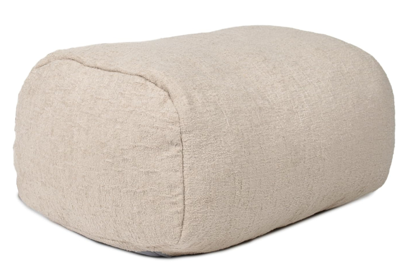 Modora Bean Bag Ottoman Lounger, Birch Soft Boucle