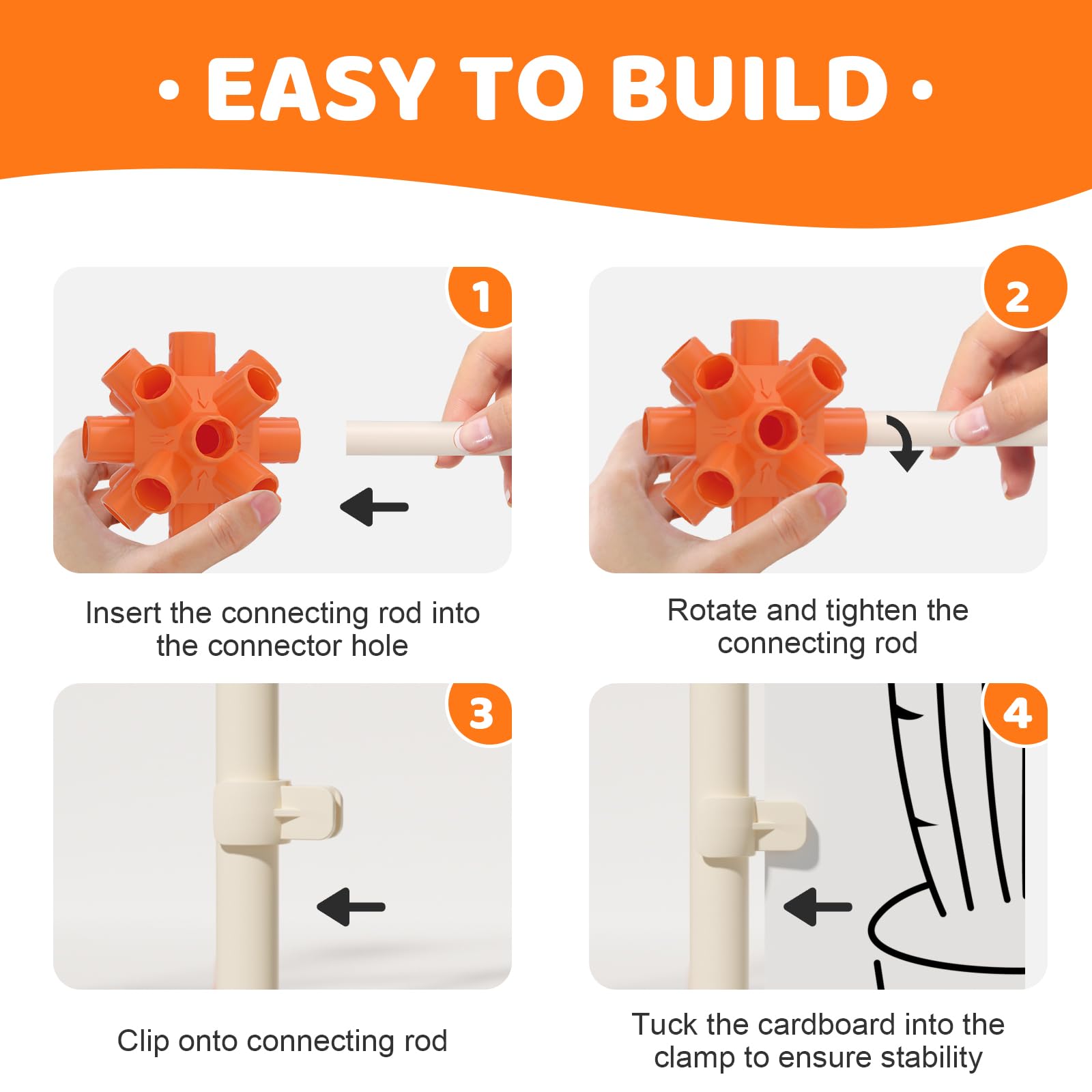 Customizable Cardboard Fort Building Kit for Kids