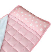Mat Pink for Girls Kids Sleeping Mat and Fleece Blanket