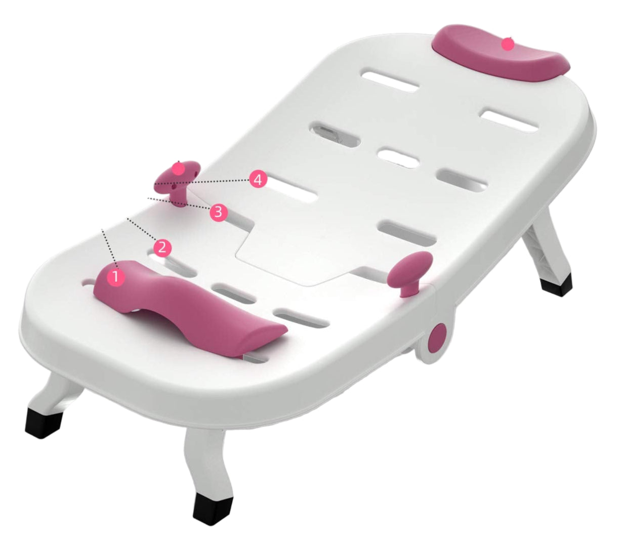 Toddler Shampoo Chair Bather Girls, Kids Hair Washing Bath Seat