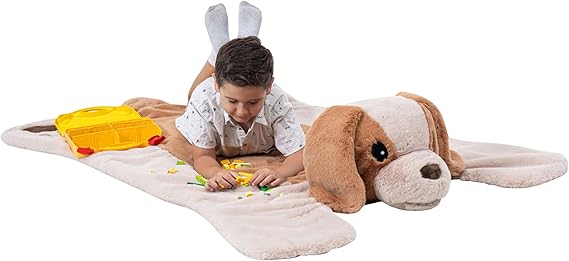 Animal Rug for Kids Room, Fluffy Nursery and Fur Kids Rugs for Playroom