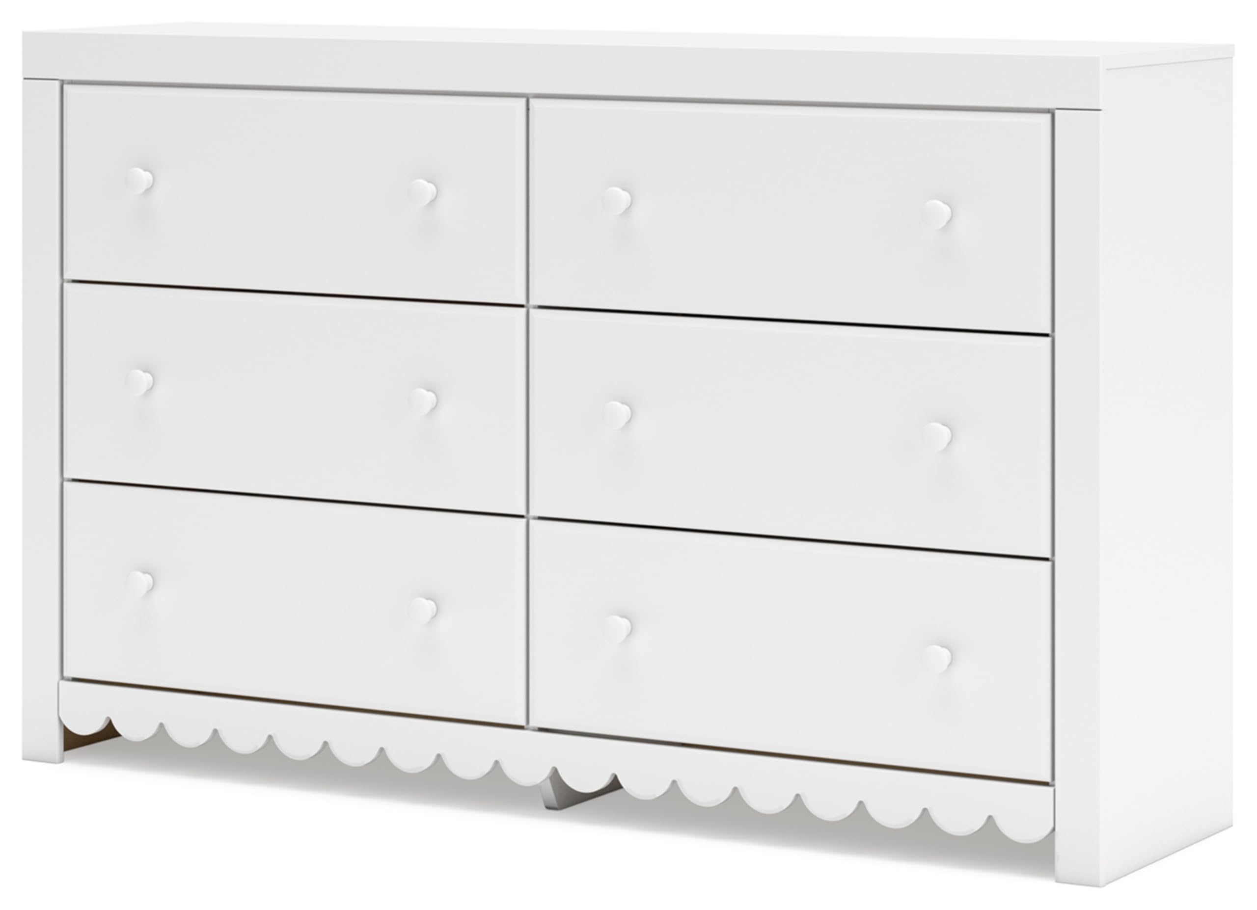 Ashley Mollviney Coastal 6-Drawer Dresser with Safety Stop