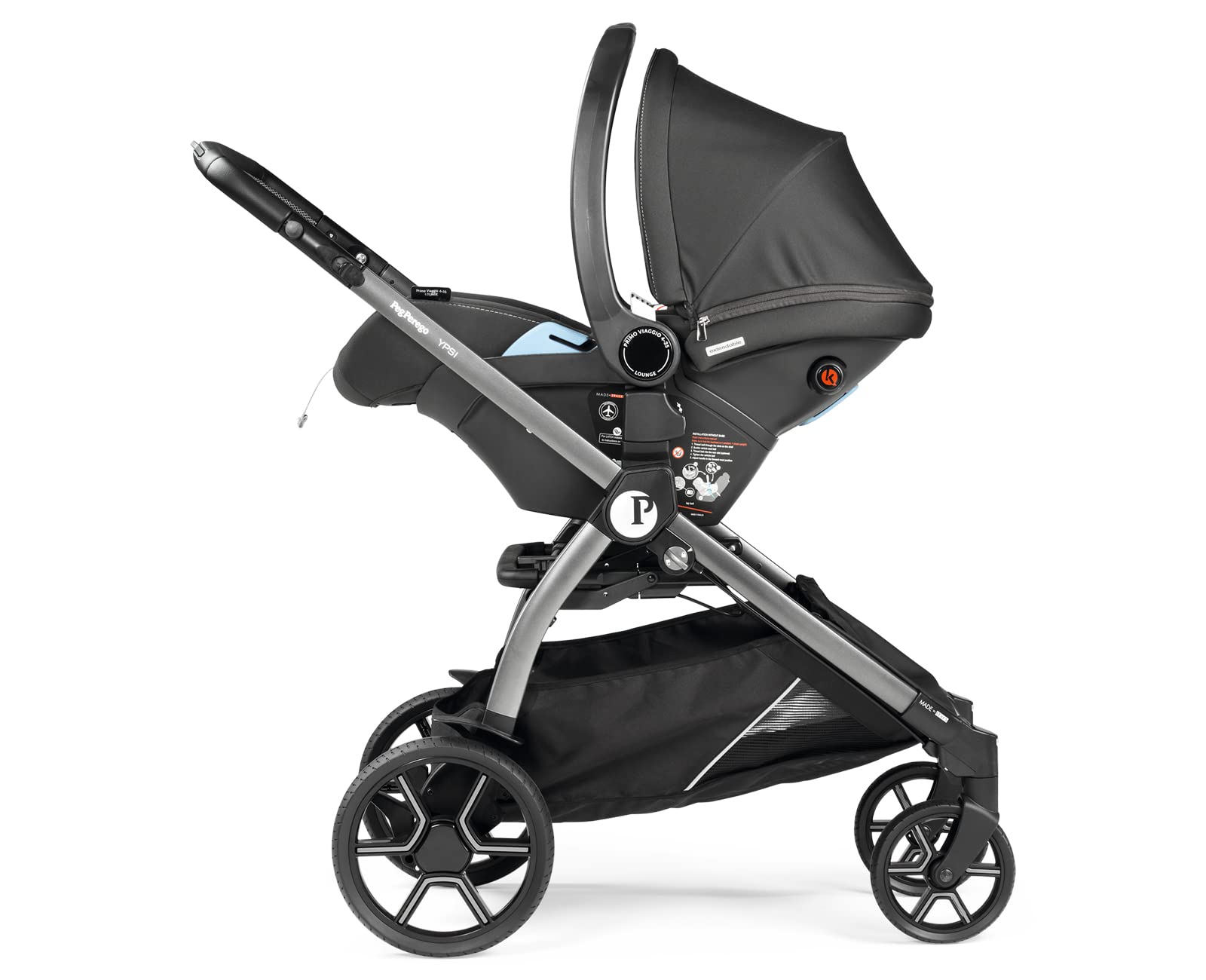 Ypsi Travel System - Includes Ypsi Lightweight Reversible Stroller