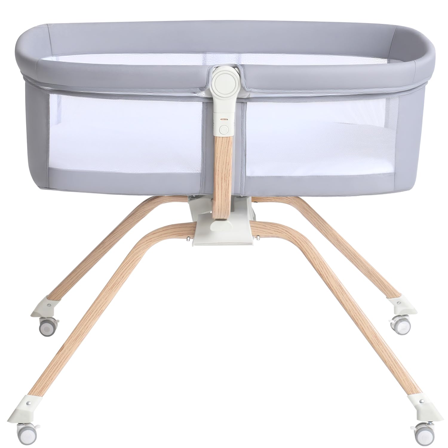 Portable Travel Bassinet with Breathable Mesh and Adjustable Angle