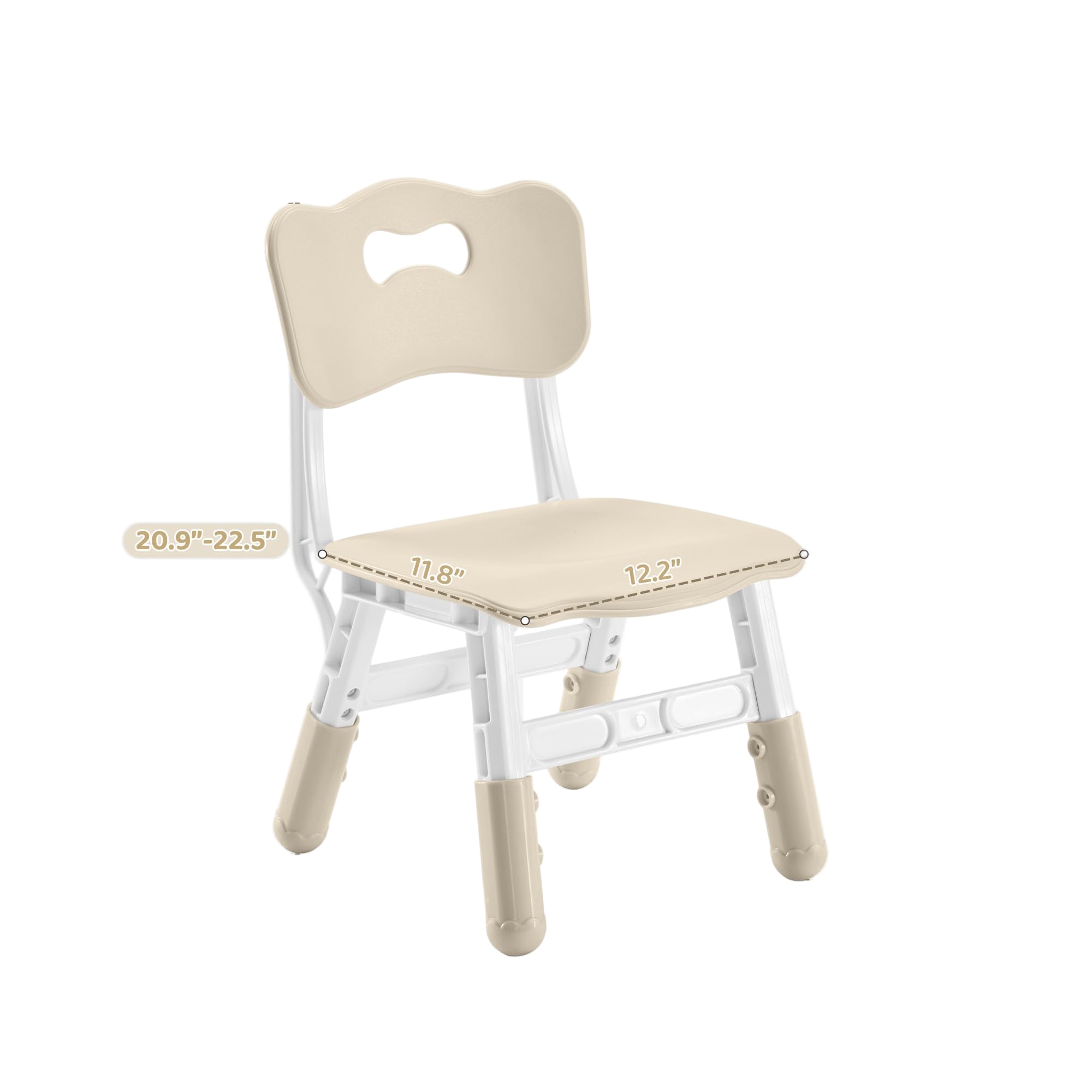 Adjustable Toddler 2 Chairs Set, 3 Level Adjustable Children’s Chair