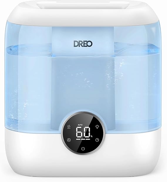 6L Top Fill Humidifiers for Bedroom, 60H Runtime, 28 dB Quiet Supersized