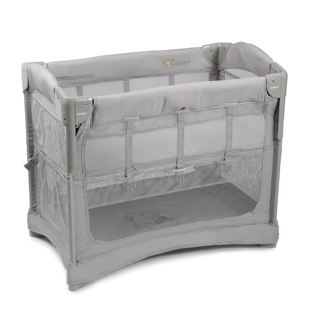 2-in-1 Bedside Bassinet Co-Sleeper with Mesh Panels