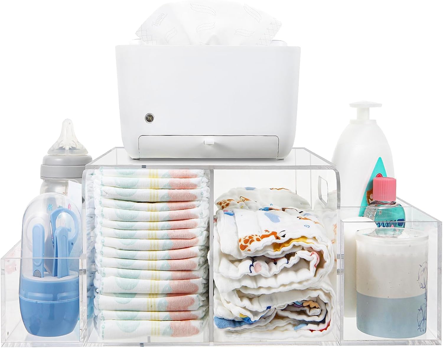 Acrylic, Baby Changing Table Organizer, Dresser Tabletop Organizer