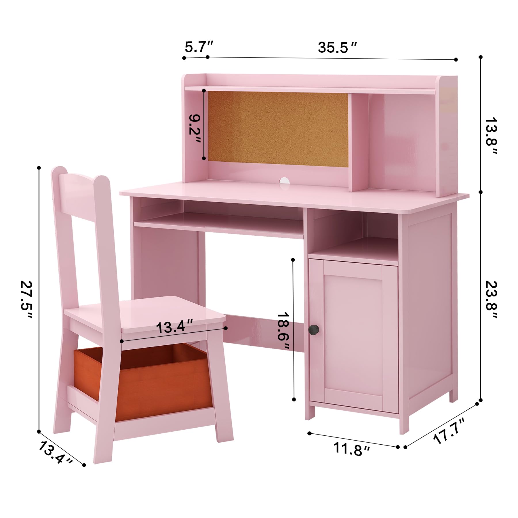Toddler Table and Chair Set with Storage