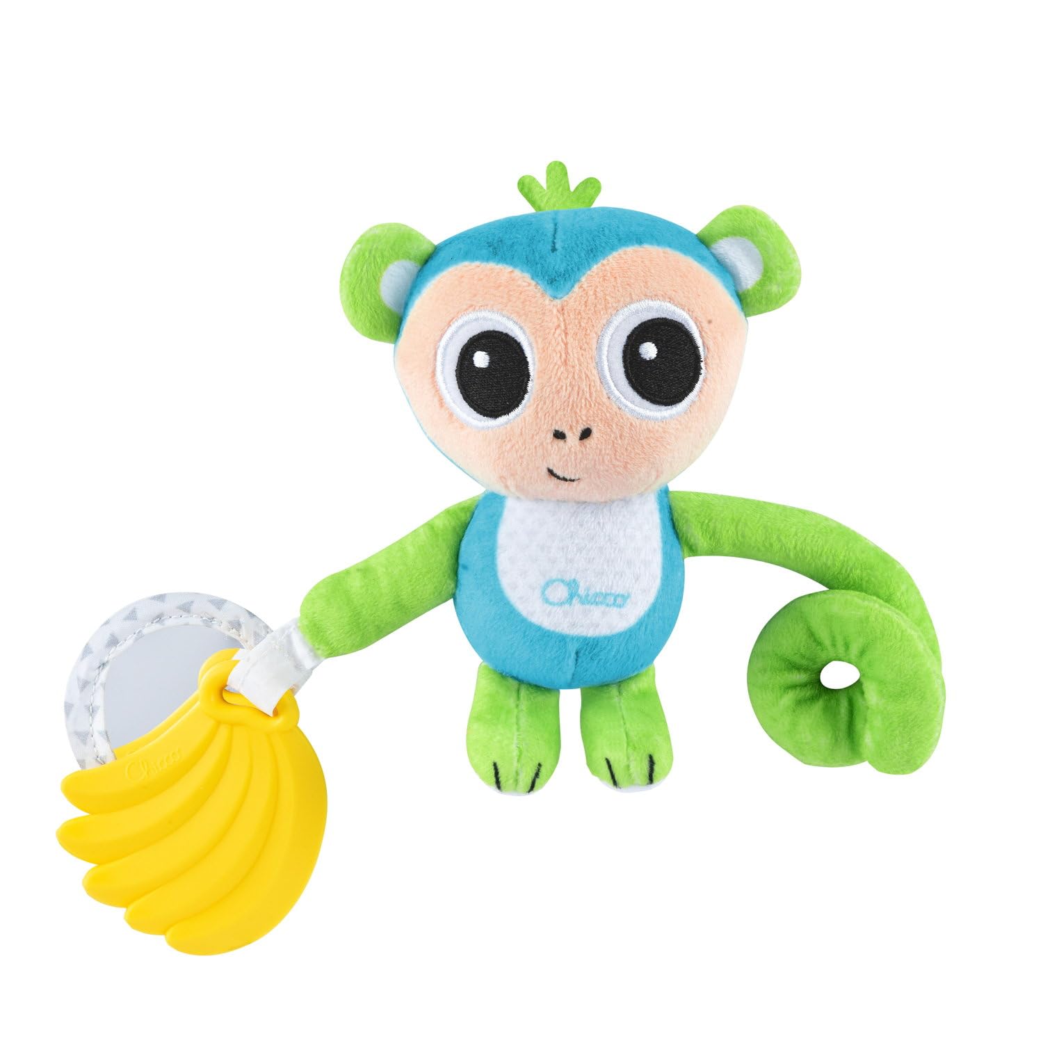 Monkey Rattle with Soft Teething Teether