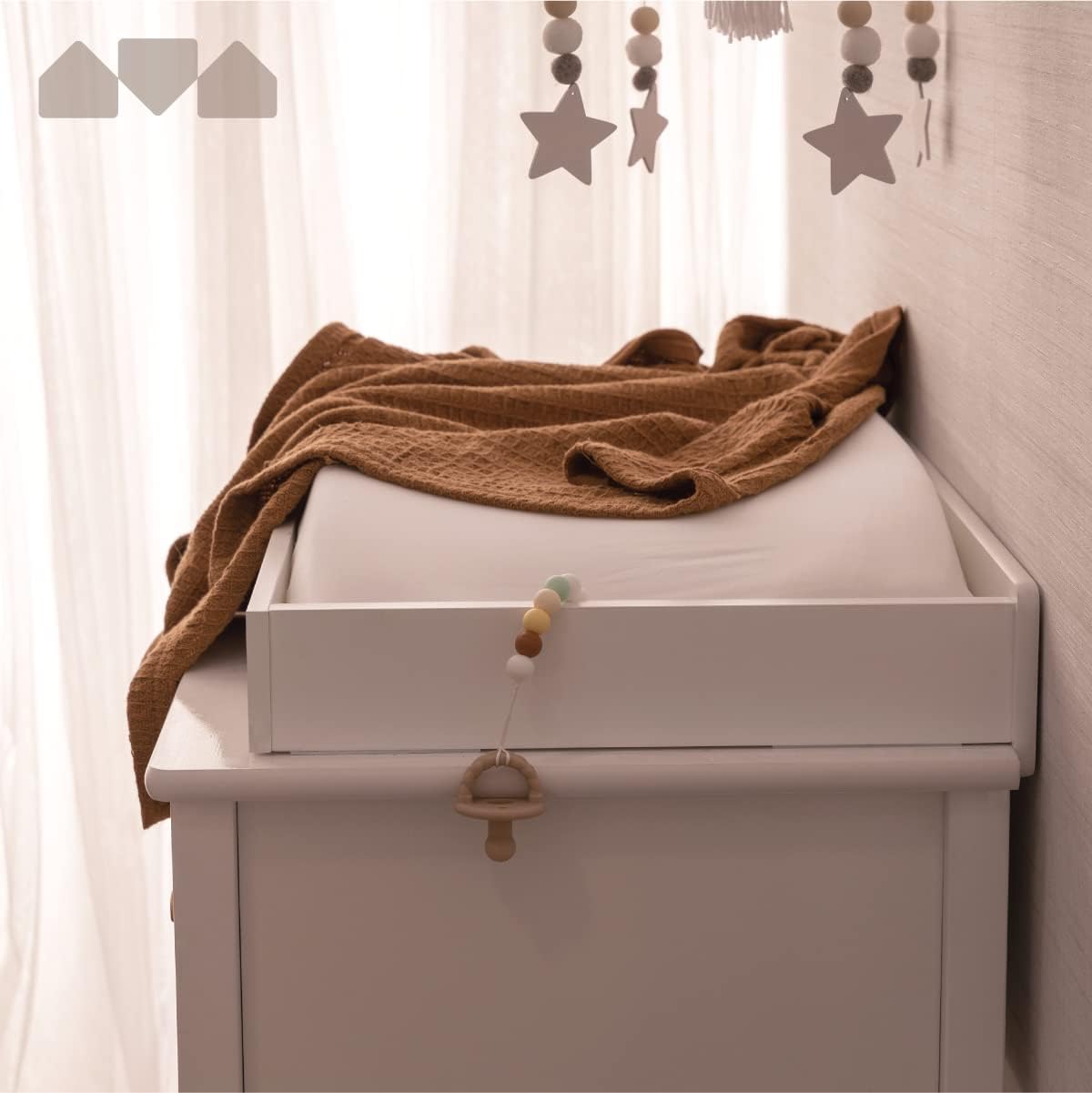 Dresser and Baby Changing Table with Storage & Removable Diaper
