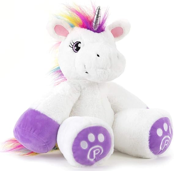 Plushible Poppy The Unicorn Stuffed Animal, 44" Plush Unicorn Toy for Girls & Boys