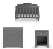 Camden Crib, Dresser, and Nightstand Nursery Set, 3-Piece