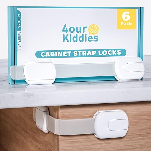 14 Pack Baby Proof Cabinet Latches, Childproof Drawer Latches