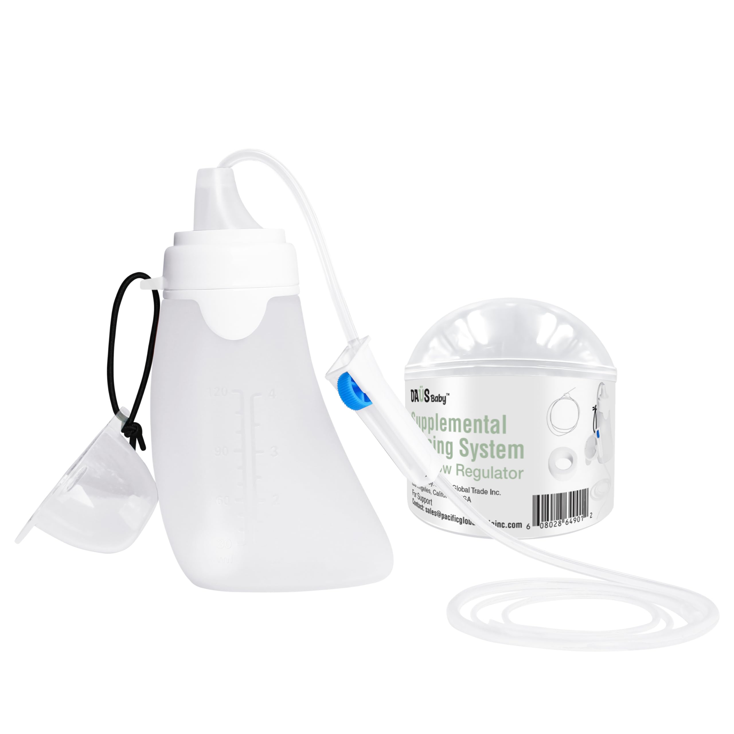 User-Activated Supplemental Feeding System (SNS) with Flow Regulator
