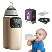 Portable Bottle Warmer, Travel-Friendly, Leak-Proof, Precise Temp-Control & LCD Display