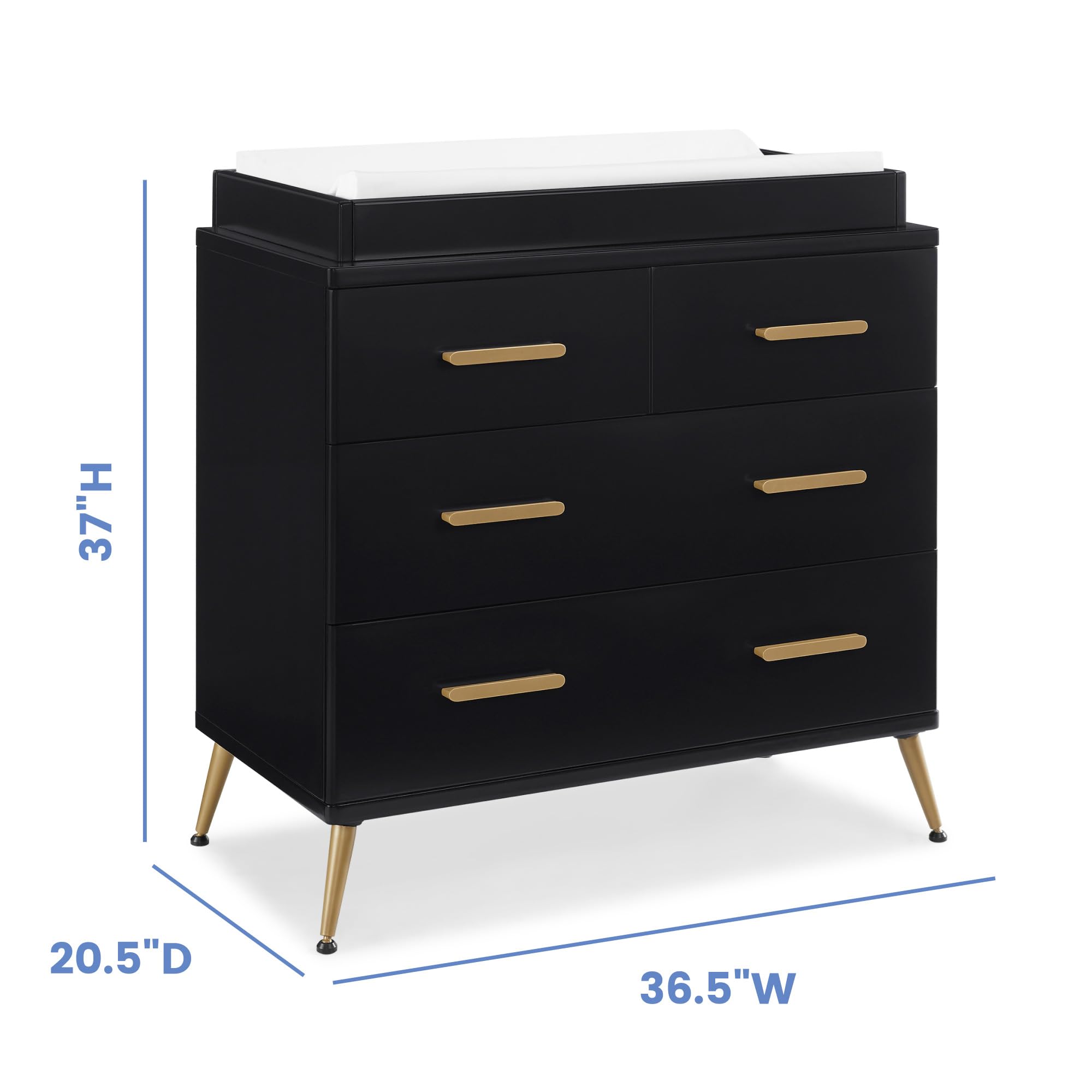 4 Drawer Dresser with Changing Top
