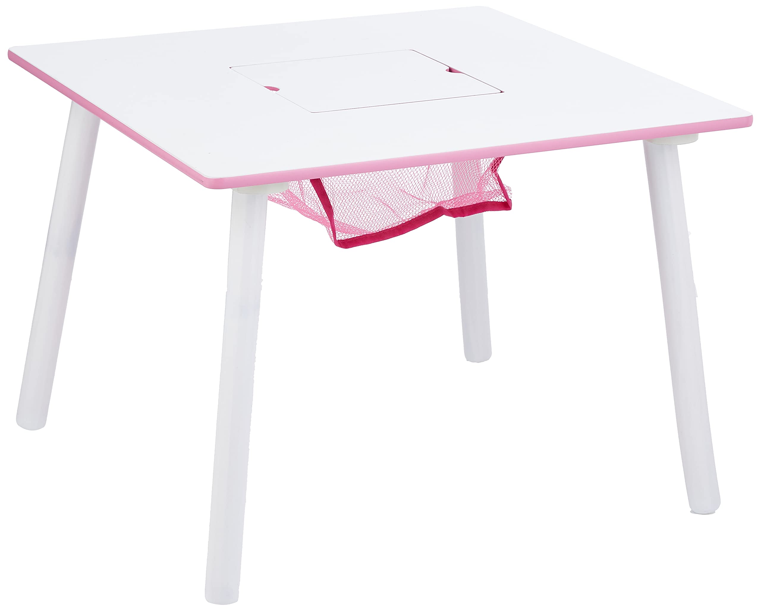 Princess Crown Kids Wood Table and Chair Set with Storage - Greenguard Gold Certified