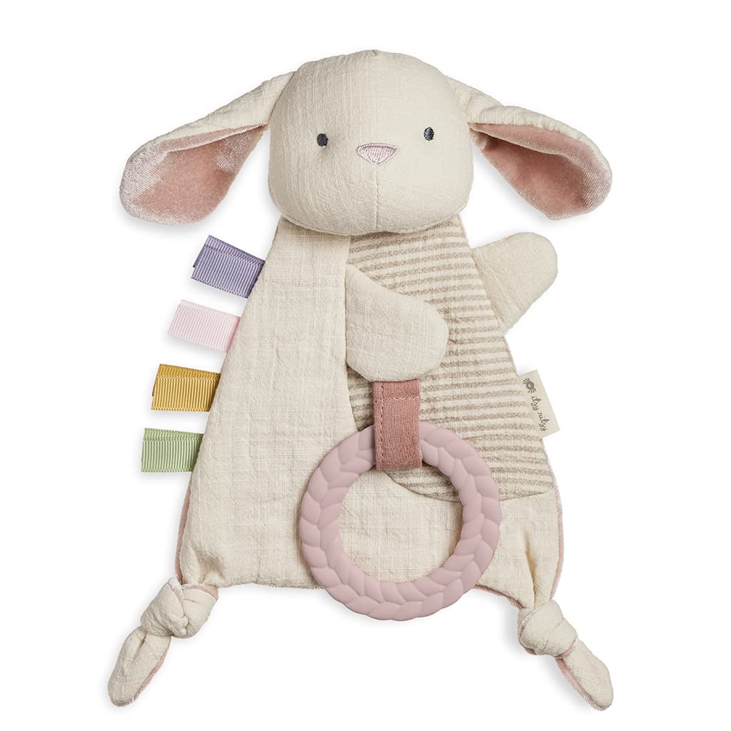 Itzy Ritzy Car Seat & Stroller Toys with Bunny Teether for Ages 0 Months and Up