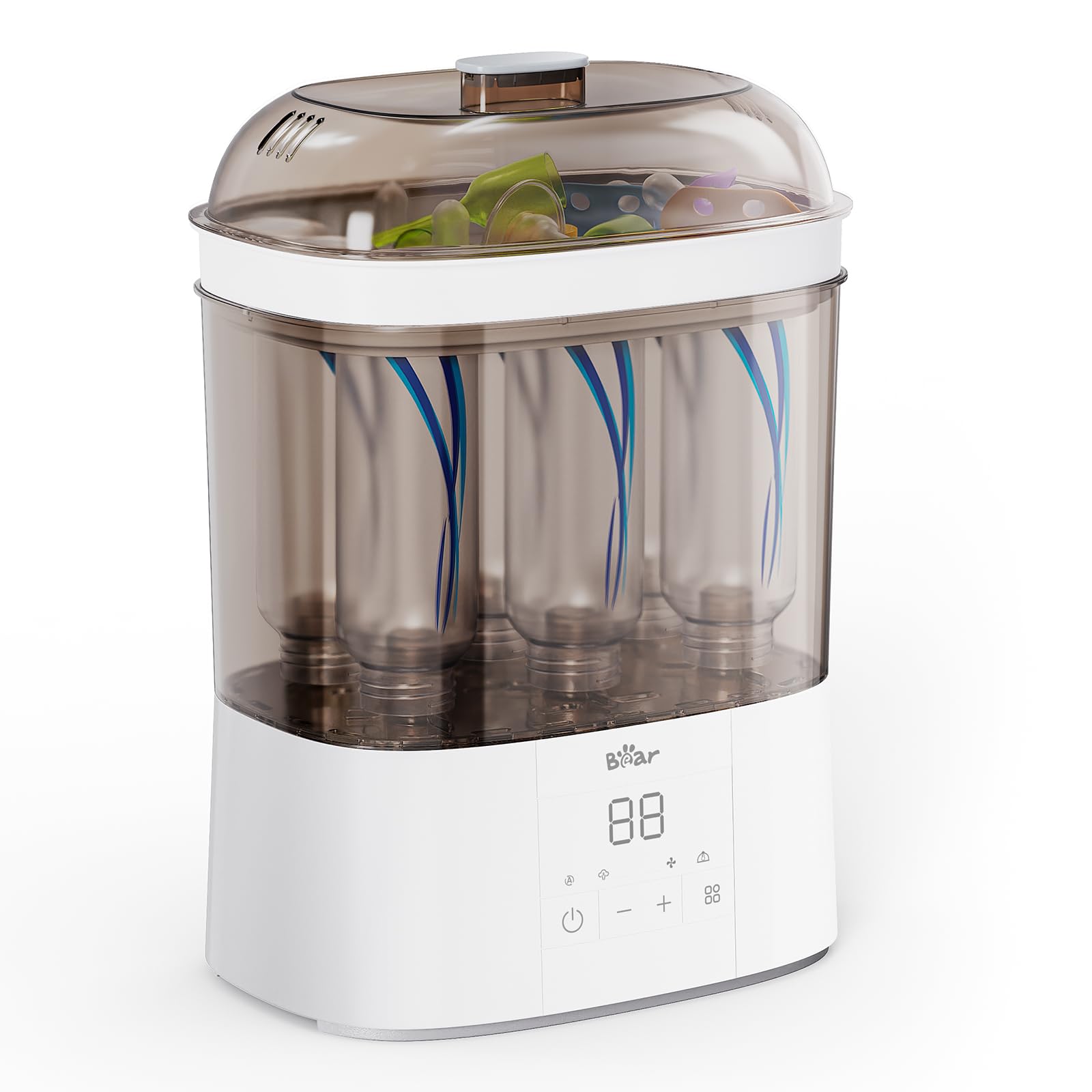 Sterilizer and Dryer, 2 Layers Large Electric Steam Baby Bottle