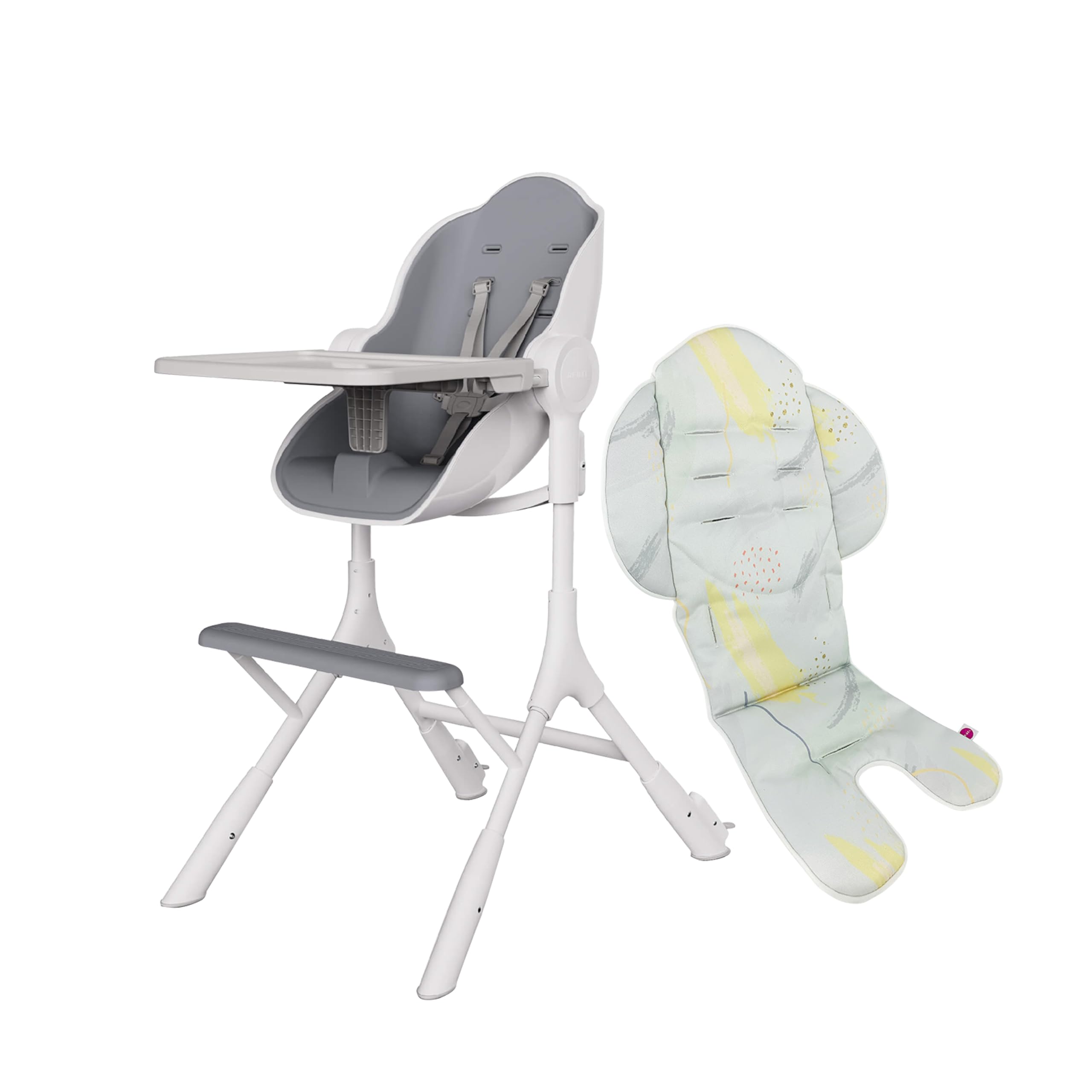 Convertible High Chair with Lounger Mode for Newborn to Toddler