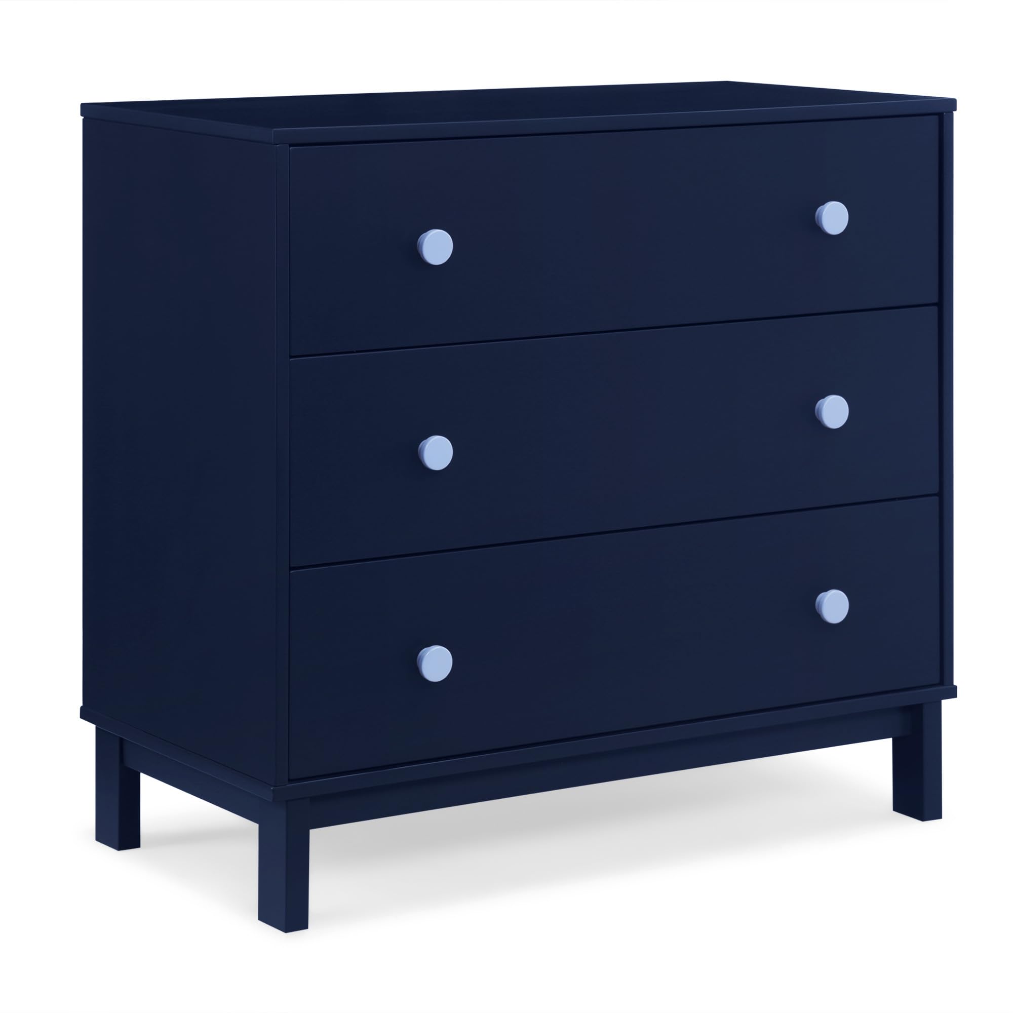 babyGap Legacy 3 Drawer Dresser with Interlocking Drawers, Navy/Light Blue