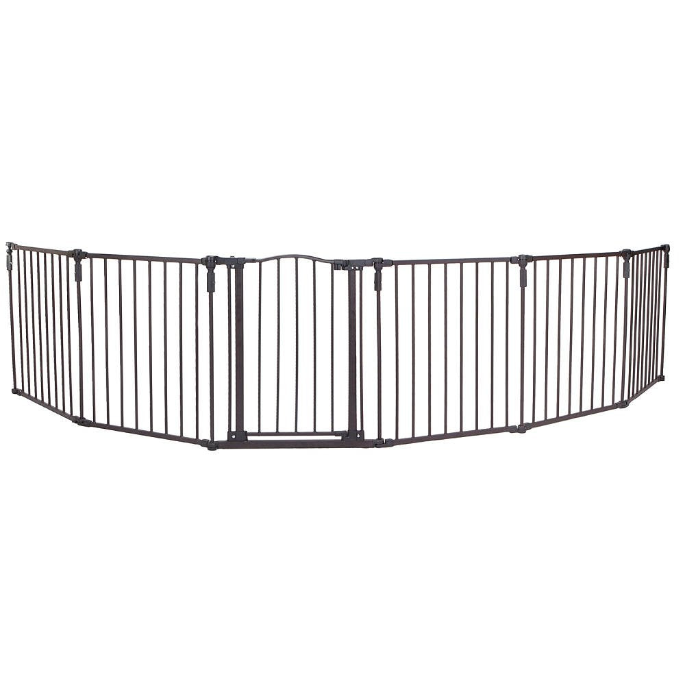 3-in-1 Metal Baby Play Yard 6 Panel Playpen Gate 30 Inches Tall