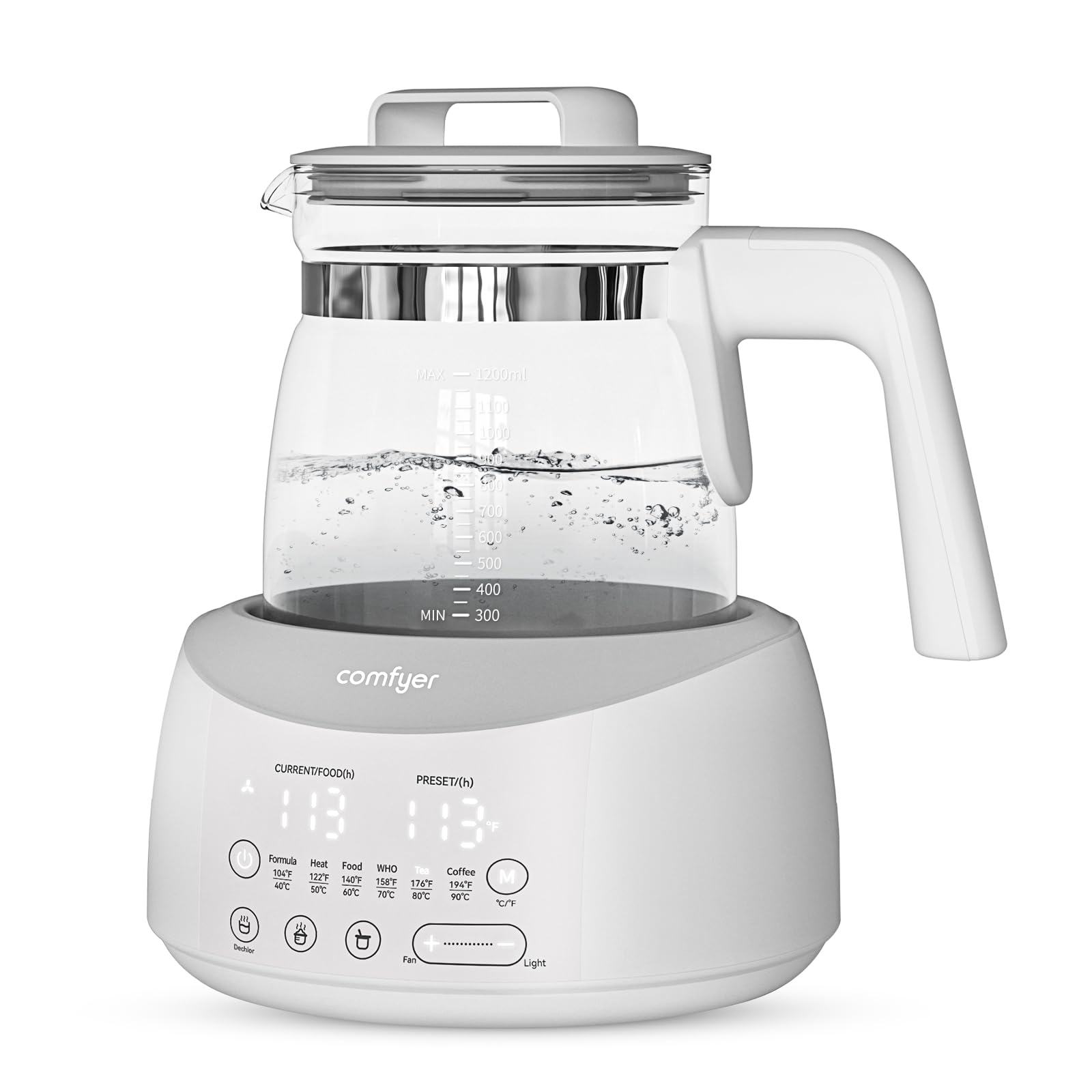 Bottle Warmer comfyer, Baby Bottle Warmer with Night Light & Faster Cooling Fan