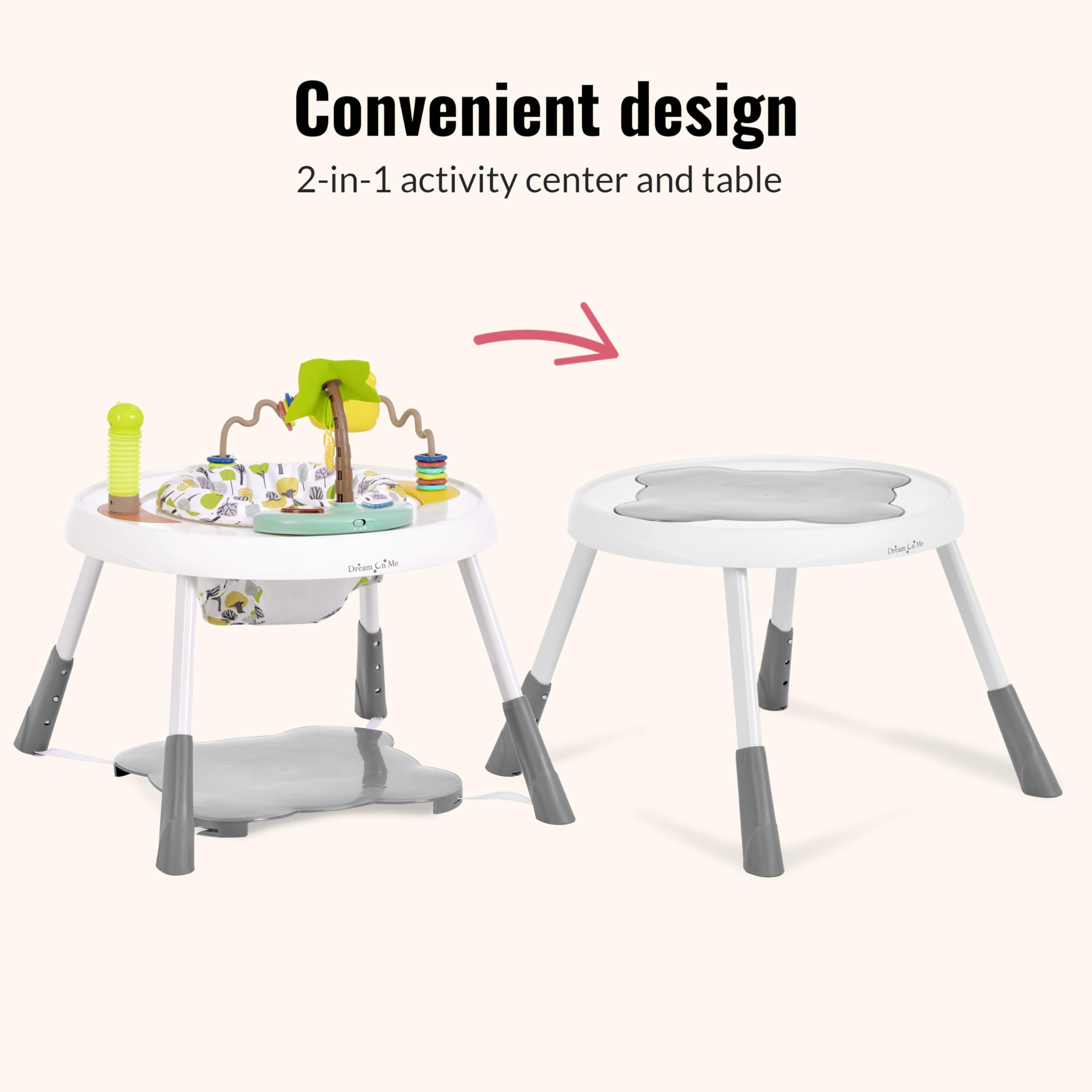2-in-1 Baby Activity Center with Music and Toys