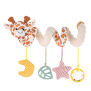 Baby Spiral Car Seat & Stroller Activity Toy, Features Plush Giraffe Character Hanging