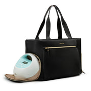 Breast Pump Bag Diaper Tote Bag with 15 Inch Laptop Sleeve Fit Most Breast Pumps